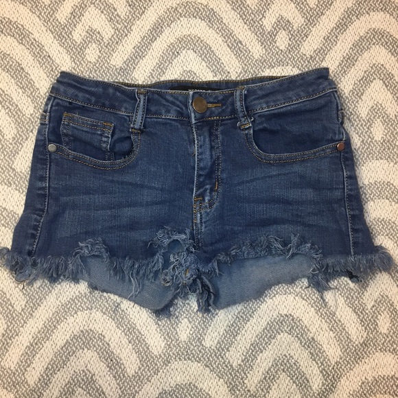 HARPER Women’s Blue Denim Jean Cut Off Short Shorts, 26 - Picture 1 of 8